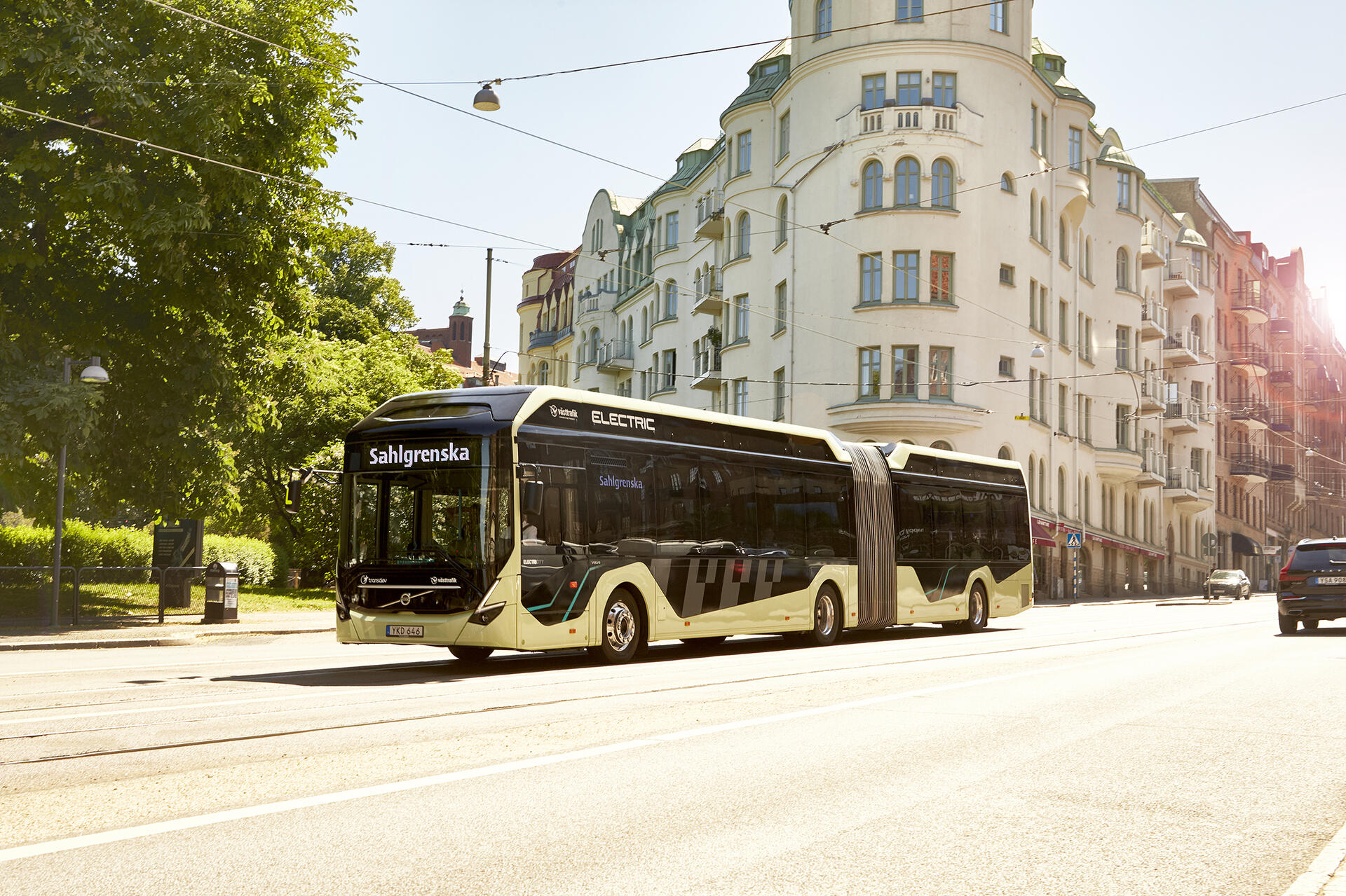 En elbuss i Göteborg. Foto: Volvo Group.